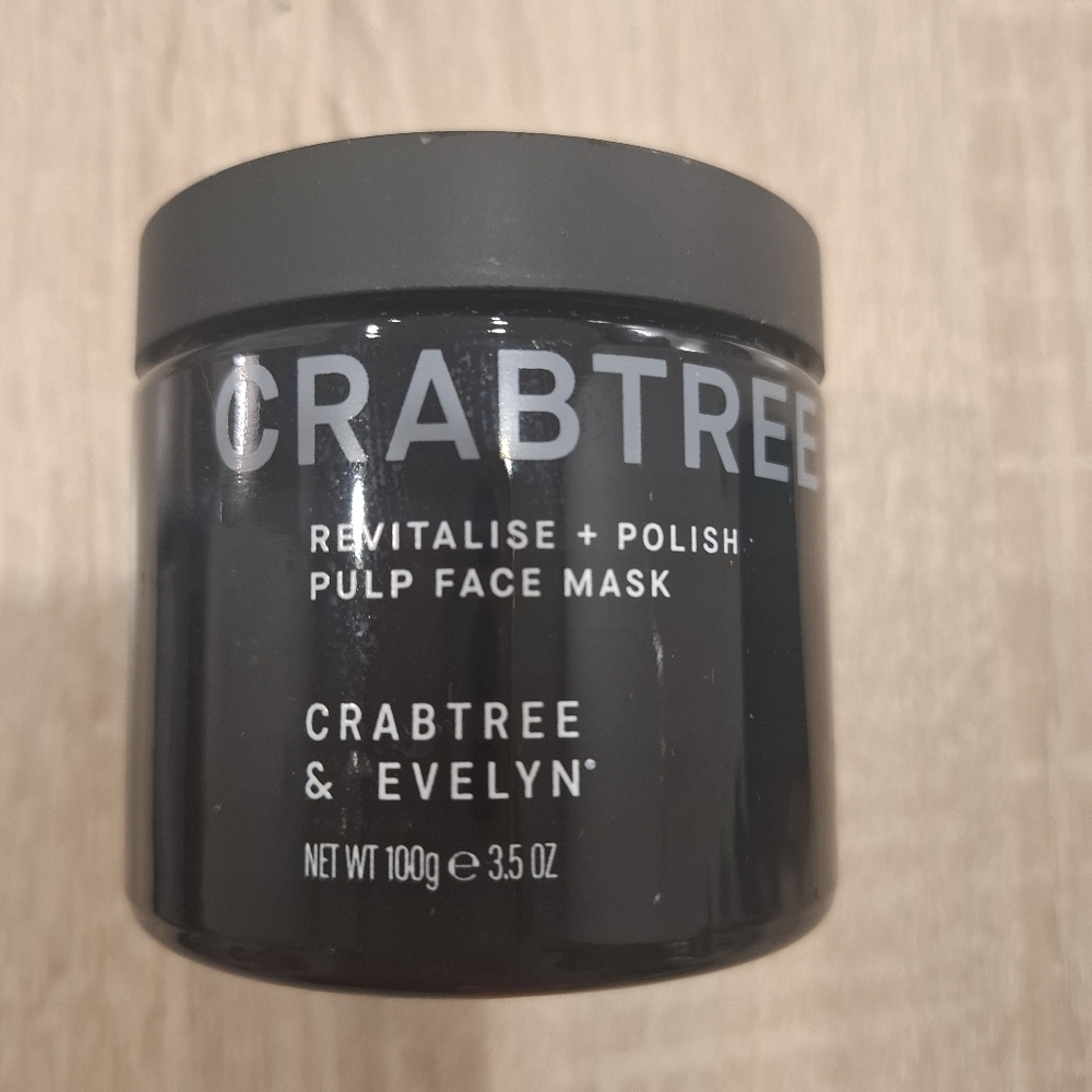 NEW Crabtree & Evelyn Revitalise + Polish Face Mask in Glass Jar